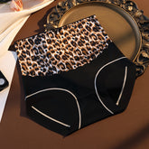 Leopard Print High Cut Silk Panty Brief